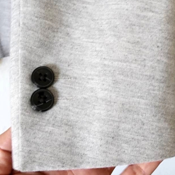 Zara Confort Blazer Jacket Stretch Fit in light gray Size Large - Picture 4 of 11